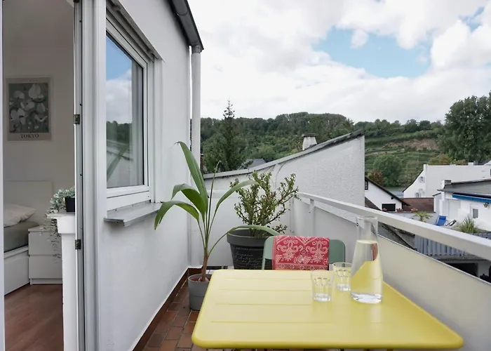 Neu Gemuetliche Fuer Max 5 Personen Mit Balkon Naehe Mosel Mit Blick Auf Weinberge Appartement *